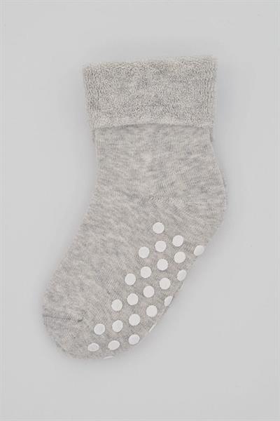 5-6 Yaş 3 Çift Havlu Pamuklu Kaydırmaz Taban  Kışlık Erkek Çocuk Ve Bebek Soket Çorap