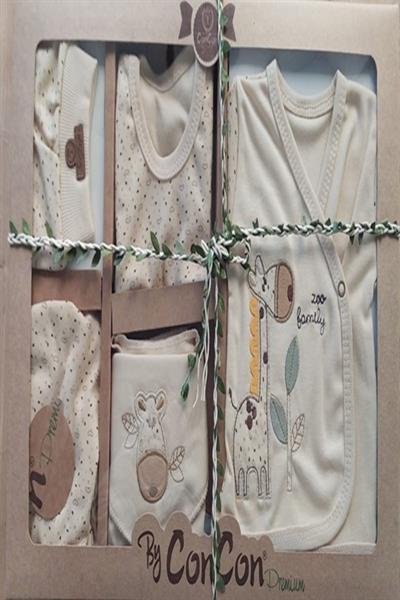 8Li Unısex Hediyelik  Zürafa Desenli Bebek Hastene Çıkışı