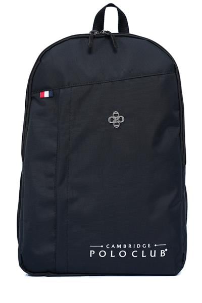 Cambridge Polo Club Hafif Su Geçirmez Günlük Sırt Çantası - Okul Çantası Siyah