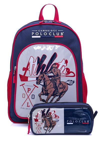 Cambridge Polo Club Lacivert Riders 3lü  Erkek İlkokul Çanta Seti