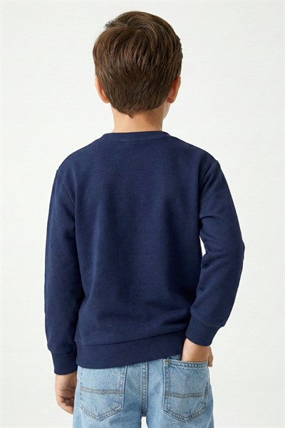 Dmb Boys & Girls Dmb Erkek Çocuk Baskılı Sweatshirt (4-9) İndigo
