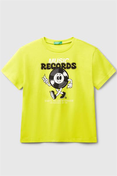 United Colors of Benetton Erkek Çocuk Tshirt Sarı 3JERC10PE