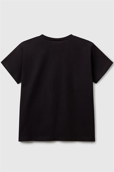 United Colors of Benetton Erkek Çocuk Tshirt Siyah 3JERC10PE