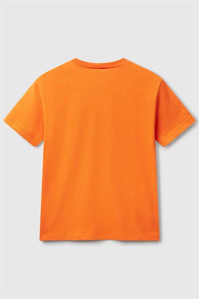 United Colors of Benetton Erkek Çocuk Tshirt Turuncu 3JERC10PE