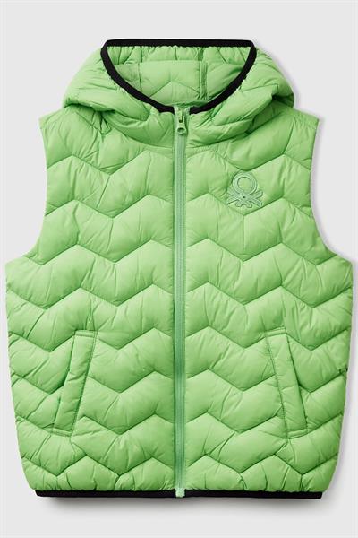 United Colors of Benetton Erkek Çocuk Yelek A.Yeşil 2TWDCJ00R 