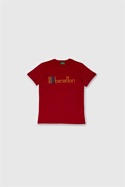 United Colors of Benetton Erkek Çocuk T shirt Kırmızı BNT-B21847