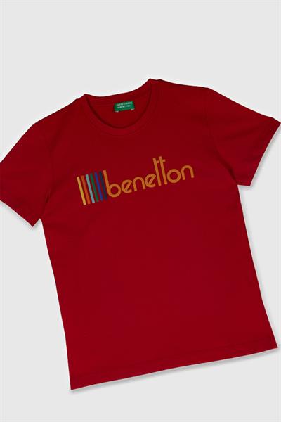 United Colors of Benetton Erkek Çocuk T shirt Kırmızı BNT-B21847