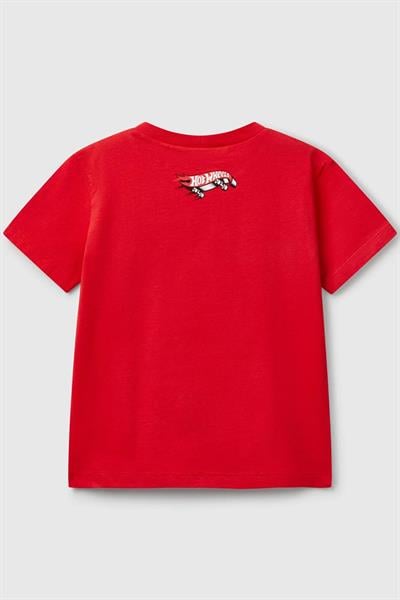 United Colors of Benetton Erkek Çocuk Hot Wheels T shirt Kırmızı 3I1XG10I3