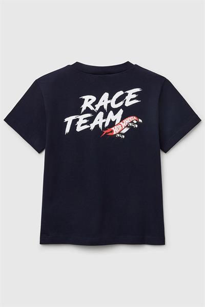 United Colors of Benetton Erkek Çocuk Hot Wheels T shirt Lacivert 3I1XG10I3