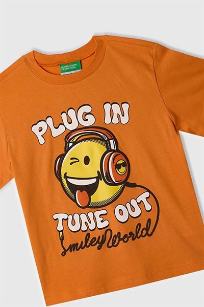United Colors of Benetton Erkek Çocuk Smile T shirt Turuncu 3I1XG10IH