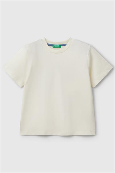United Colors of Benetton Erkek Çocuk Tokyo T shirt Ekru 35RYG10I7 