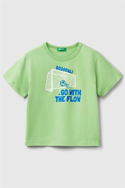 United Colors of Benetton Erkek Çocuk Tshirt A.Yeşil 3JERG10JQ