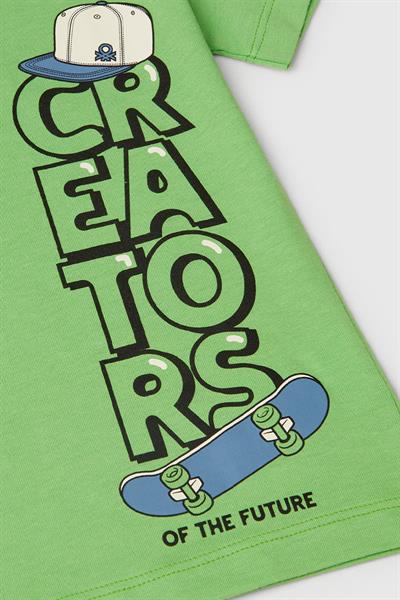 United Colors of Benetton Erkek Çocuk T shirt A.Yeşil 3I1XG10IJ