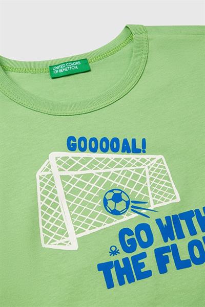 United Colors of Benetton Erkek Çocuk Tshirt A.Yeşil 3JERG10JQ