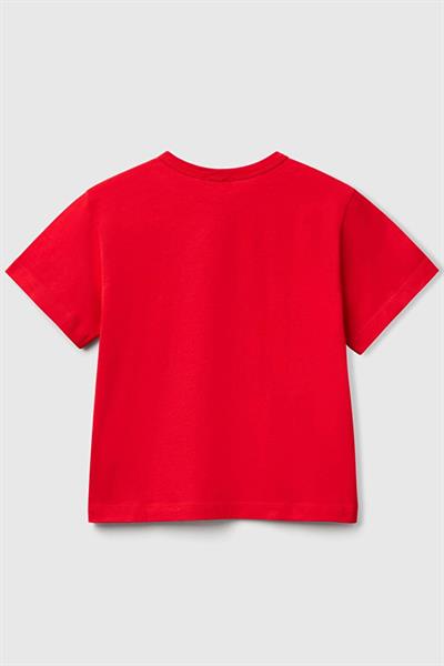 United Colors of Benetton Erkek Çocuk Tshirt Bordo 3JERG10JQ
