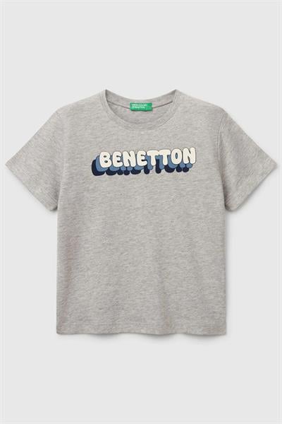 United Colors of Benetton Erkek Çocuk T shirt Gri 3I1XG10HT