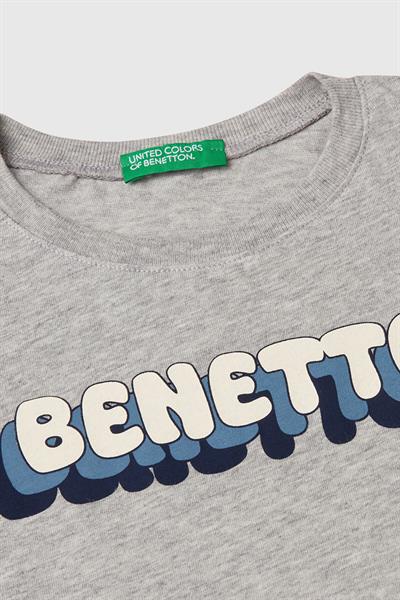 United Colors of Benetton Erkek Çocuk T shirt Gri 3I1XG10HT