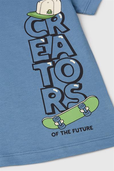 United Colors of Benetton Erkek Çocuk T shirt Petrol 3I1XG10IJ