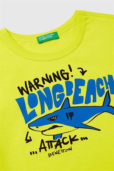 United Colors of Benetton Erkek Çocuk Tshirt Sarı 3JERG10JQ