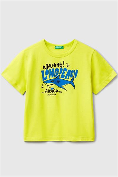 United Colors of Benetton Erkek Çocuk Tshirt Sarı 3JERG10JQ