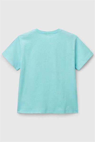 United Colors of Benetton Erkek Çocuk T shirt Turkuaz 3I1XG10IJ