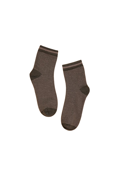 Erkek Çocuk Çorap Soket 4 Çift Siyah-Lacivert-Kahve-Yeşil