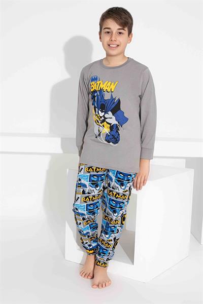 Erkek Çocuk Desenli Uzun Kollu Pijama Takımı