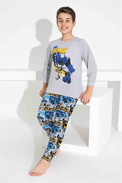 Erkek Çocuk Desenli Uzun Kollu Pijama Takımı