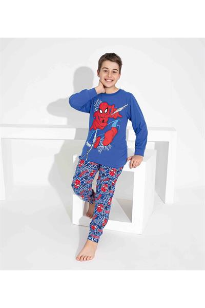 Erkek Çocuk Desenli Uzun Kollu Pijama Takımı