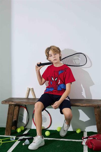 Erkek Çocuk Örümcek Adam Desenli Şortlu Pijama Takımı