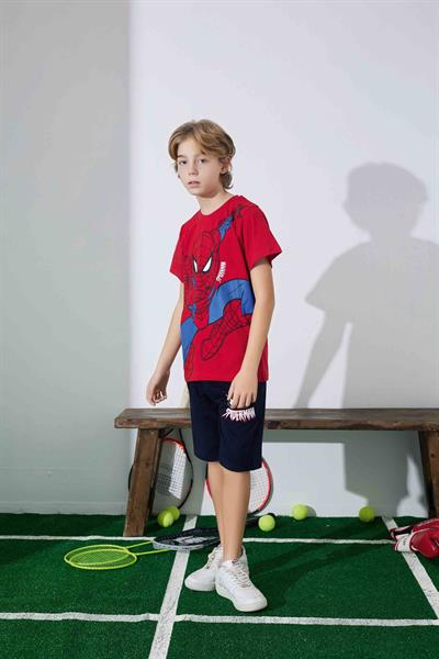 Erkek Çocuk Örümcek Adam Desenli Şortlu Pijama Takımı