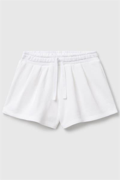 United Colors of Benetton Kız Çocuk Şort Beyaz 3J70G901R