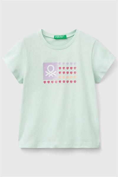 United Colors of Benetton Kız Çocuk T shirt Mint 3I1XG10HU