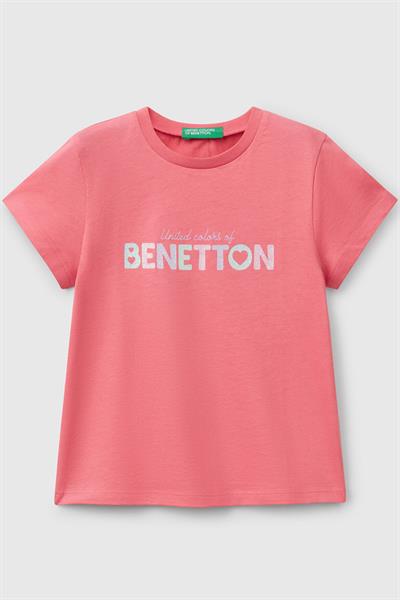 United Colors of Benetton Kız Çocuk T shirt Pembe 3I1XG10HU