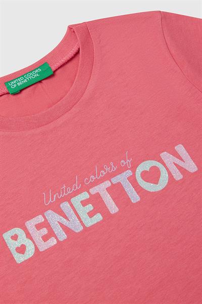 United Colors of Benetton Kız Çocuk T shirt Pembe 3I1XG10HU