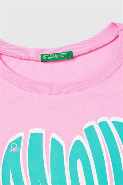 United Colors of Benetton Kız Çocuk G Tshirt A.Pembe 3JERC10PB