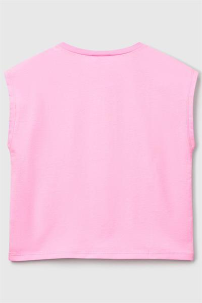 United Colors of Benetton Kız Çocuk G Tshirt A.Pembe 3JERC10PB