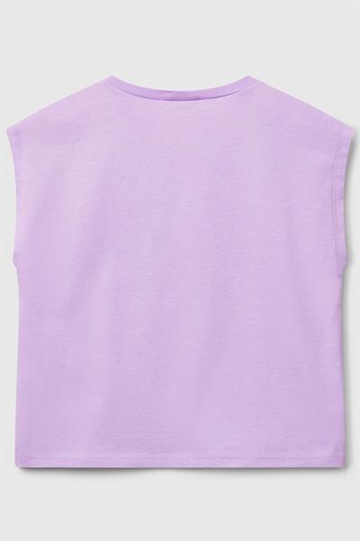 United Colors of Benetton Kız Çocuk G Tshirt Lila 3JERC10PB