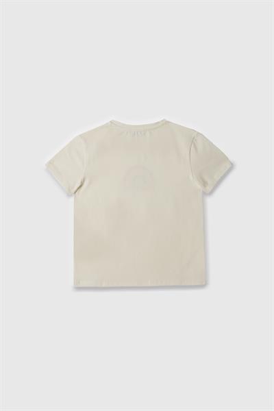 United Colors of Benetton Kız Çocuk T shirt Beyaz BNT-G21814