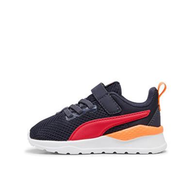 Puma Anzarun Lite AC Inf-New Navy-For All Time Red-Orange Glo Çocuk Ayakkabı-Siyah
