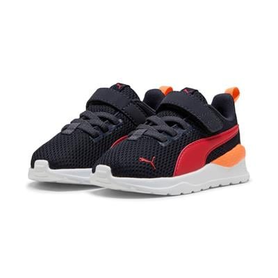 Puma Anzarun Lite AC Inf-New Navy-For All Time Red-Orange Glo Çocuk Ayakkabı-Siyah