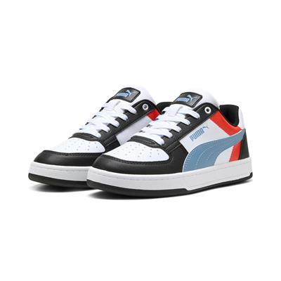 Puma Caven 2.0 Block Jr-White-Cool Blue-Black Çocuk Ayakkabı-Beyaz