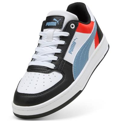 Puma Caven 2.0 Block Jr-White-Cool Blue-Black Çocuk Ayakkabı-Beyaz