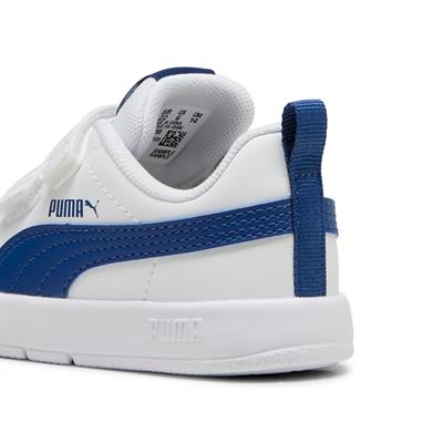 Puma Courtflex V3 V Inf-White-Clyde Royal Çocuk Ayakkabı-Beyaz