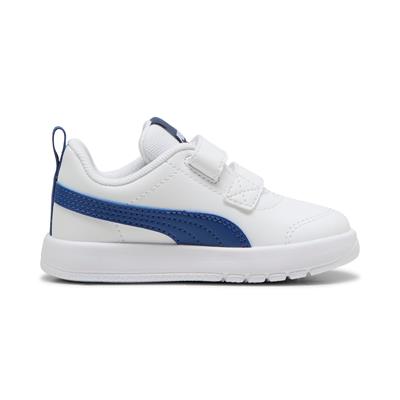 Puma Courtflex V3 V Inf-White-Clyde Royal Çocuk Ayakkabı-Beyaz