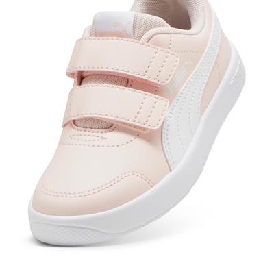 Puma Courtflex V3 V PS-Island Pink-White Çocuk Ayakkabı-Pembe