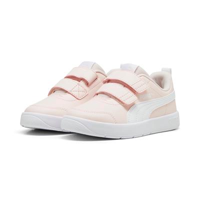 Puma Courtflex V3 V PS-Island Pink-White Çocuk Ayakkabı-Pembe