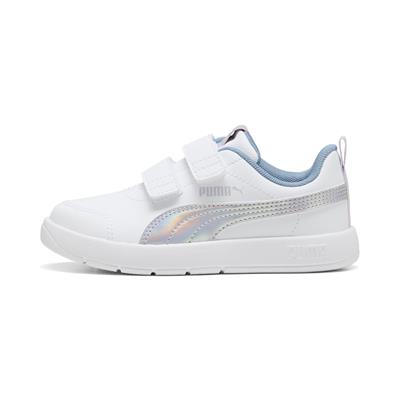 Puma CourtflexV3 Space Belle V PS-White-Lilac Crush Çocuk Ayakkabı-Beyaz