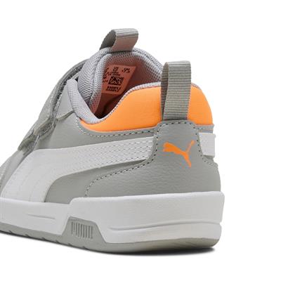 Puma Multiflex 2 SL V PS-Gray Echo-White Çocuk Ayakkabı-Gri
