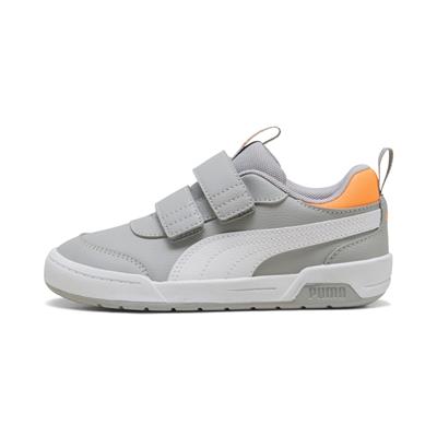 Puma Multiflex 2 SL V PS-Gray Echo-White Çocuk Ayakkabı-Gri